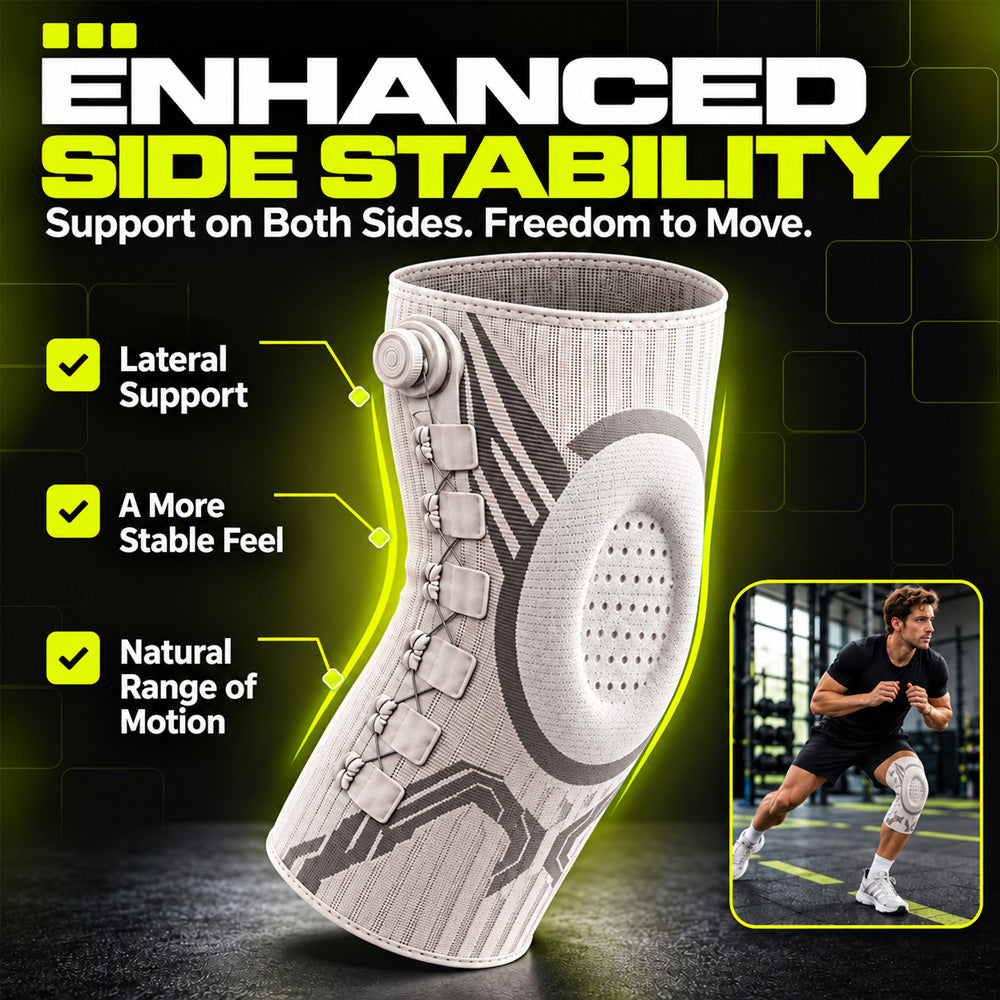 🏃Professional Adjustable Sports Knee Support Brace – Compression, Stability & Secure Fit for Active Movement