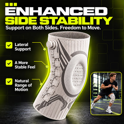 🏃Professional Adjustable Sports Knee Support Brace – Compression, Stability & Secure Fit for Active Movement