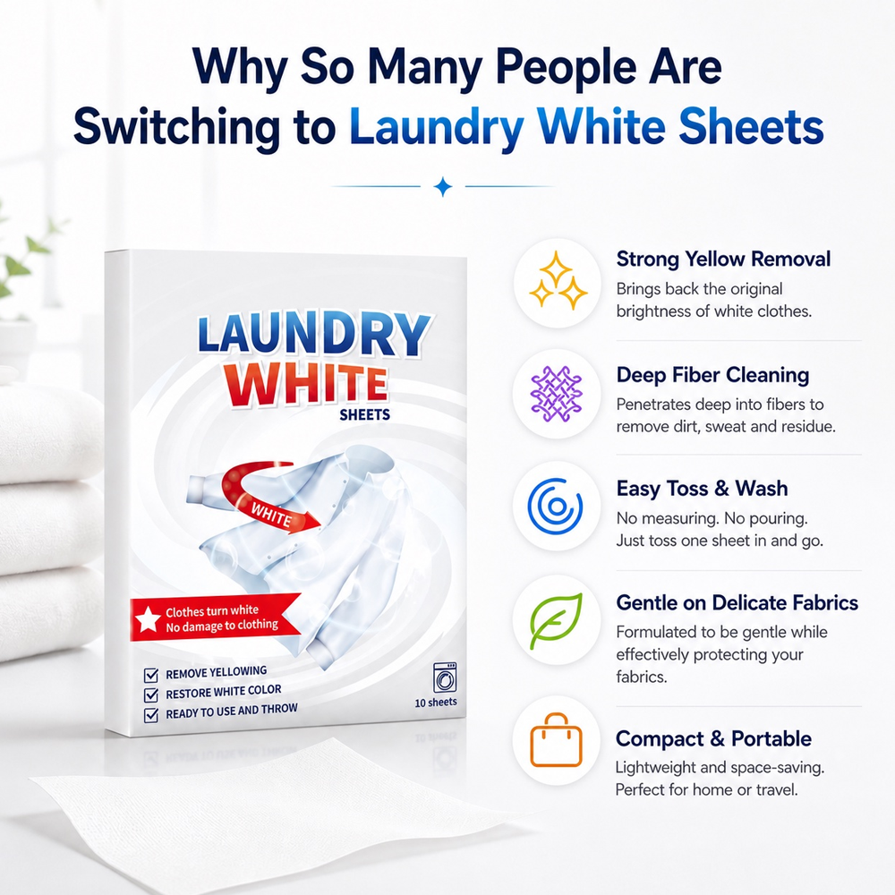 🤍 50% OFF Today Only – Restore Yellowed Whites Fast