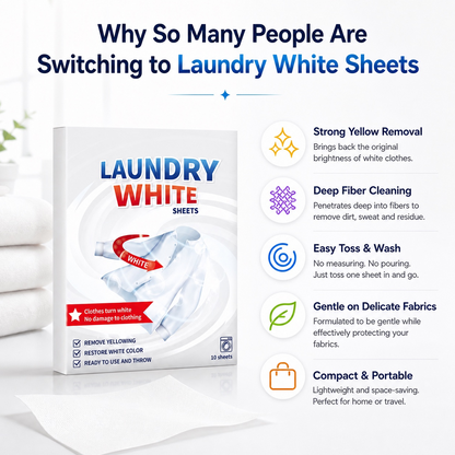 🤍 50% OFF Today Only – Restore Yellowed Whites Fast