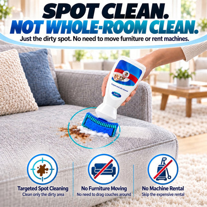 ✨  BUY 2 GET 1 FREE 🏆 Waterless Carpet & Upholstery Foam Cleaner – Fast Stain Removal for Rugs, Sofas, Car Seats & Everyday Spills