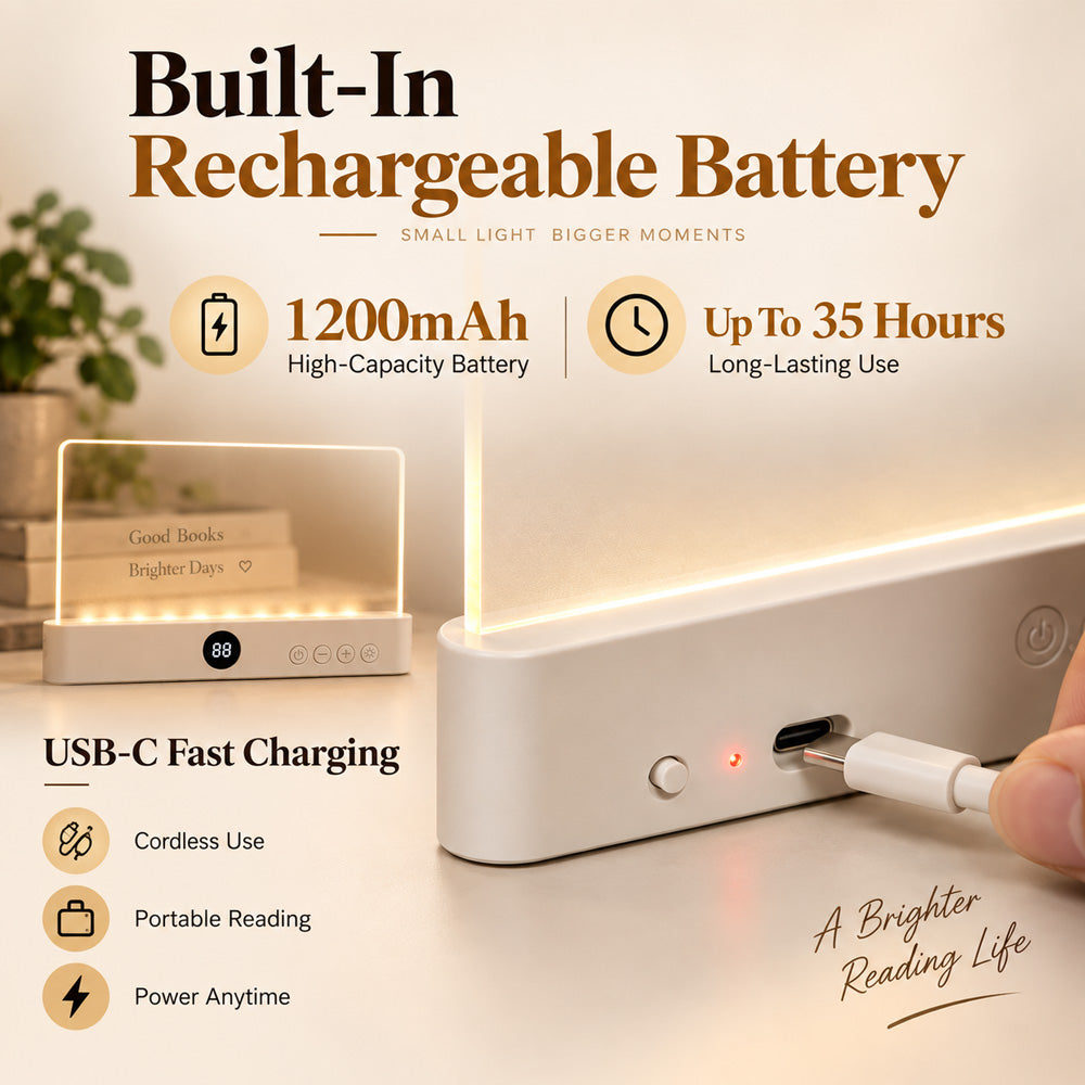 Celsiora®  Rechargeable LED Reading Light