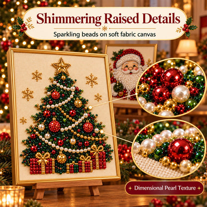 ✨ 3D Christmas Pearl Craft Kit🎅 – Relaxing DIY Holiday Art | All‑In‑One Framed Pearl Diamond Painting for Christmas Decor & Heartwarming Family Gifts
