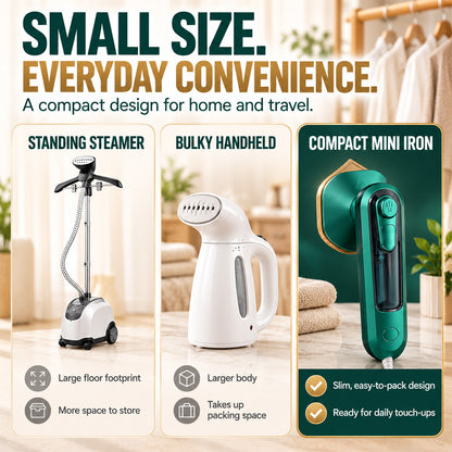 Micro Steam Iron – Fast, Portable Wrinkle Remover, No Overheat