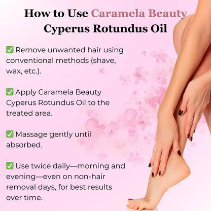 Celsiora®🥳60% OFF | Today Only!🥳💕Caramela Beauty Cyperus Rotundus Oil for Natural Hair Reduction