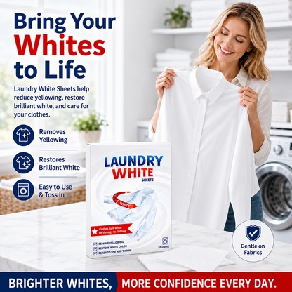 🤍 50% OFF Today Only – Restore Yellowed Whites Fast