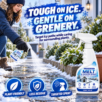 👑 Pet Friendly Salt-Free Ice Melting Spray, ❄️❄️Quick Spray-On De-Icer, Protects Paving & Garden From Salt Damage upsell