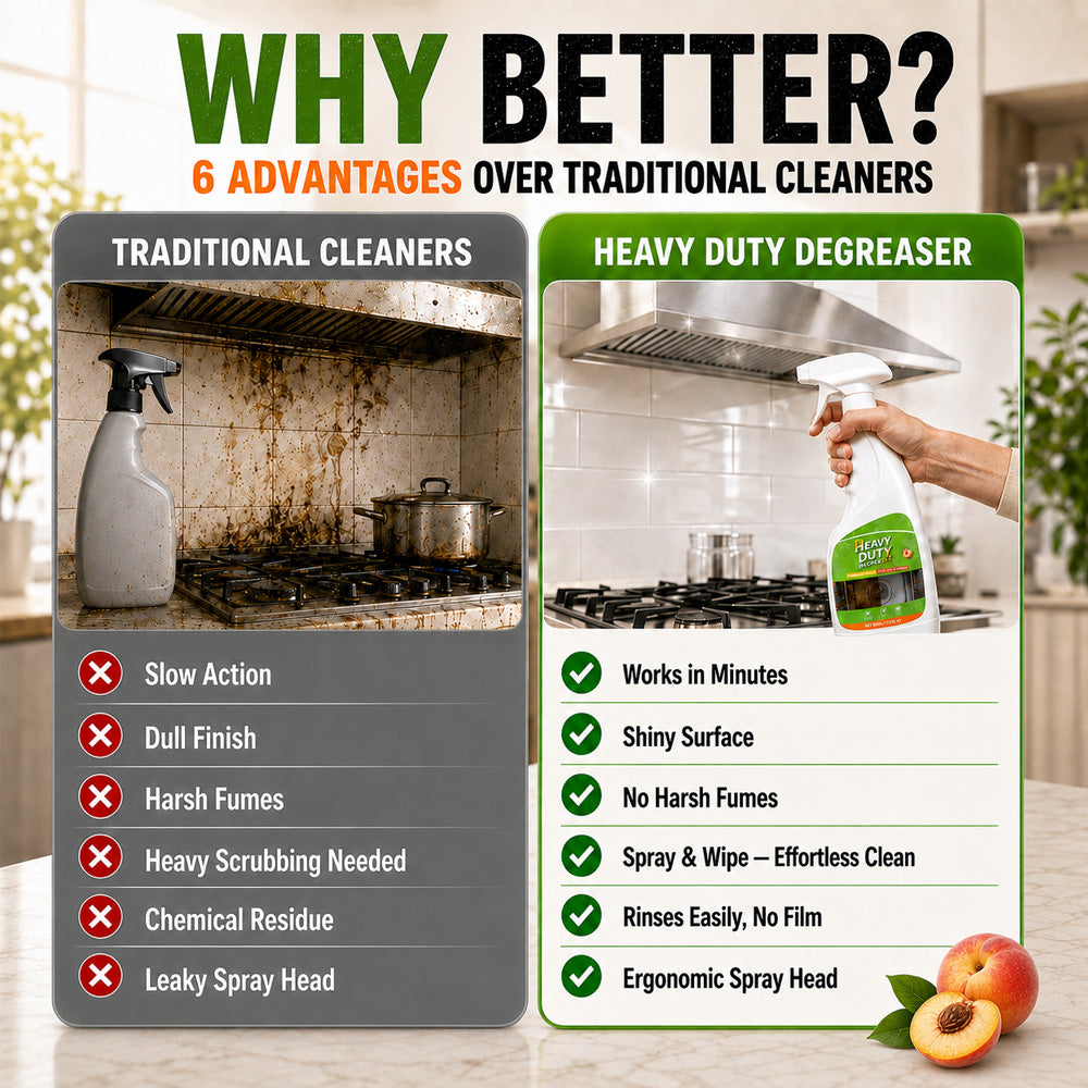 🏆🔥 50% OFF | Heavy Duty Kitchen Degreaser Spray – Powerful Grease-Cutting Cleaner