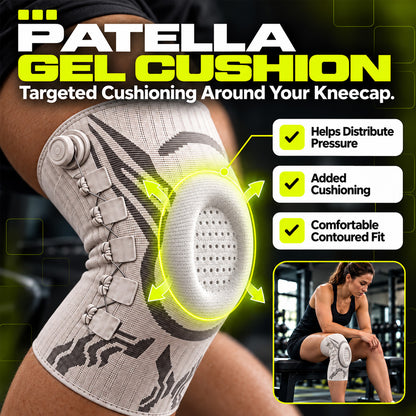 🏃Professional Adjustable Sports Knee Support Brace – Compression, Stability & Secure Fit for Active Movement