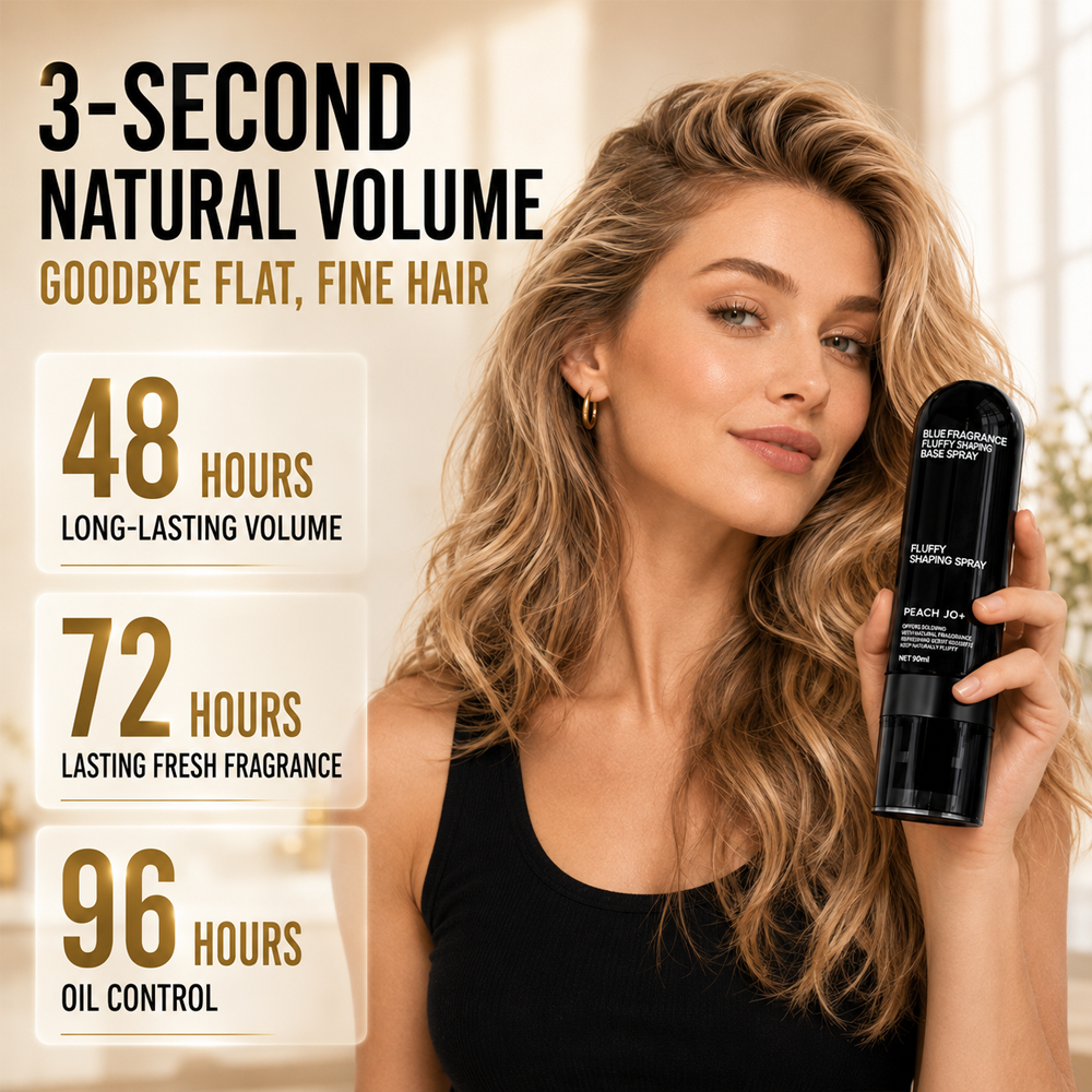 ☀️ Summer Hair Rescue 💇🏻‍♀️ 3-Second Volume Boost! Instantly Create Fluffy & Elegant Hairstyles! 👩 Peach-Scented Volumizing & Setting Spray