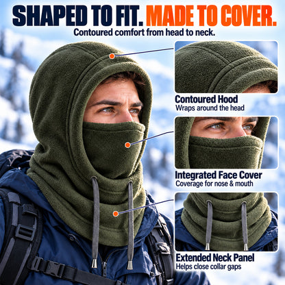 🥳2026 HOT SALE🥳💞50K+ SOLD! 🧣❄️ 50% OFF! 3-in-1 Winter Balaclava – windproof fleece covers head, neck, face & ears. Adjustable fit for skiing, cycling & cold weather!