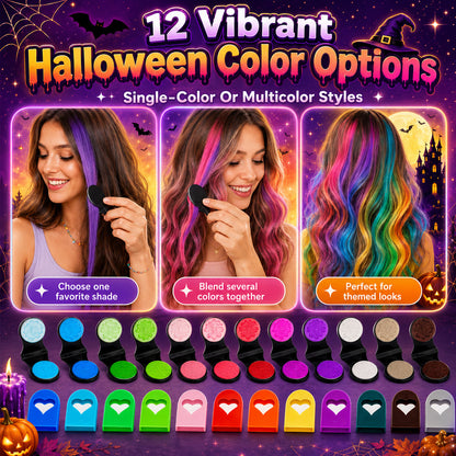 🔥Last Day 50% OFF🌈12-Color Temporary Hair Chalk Applicator Set🎁