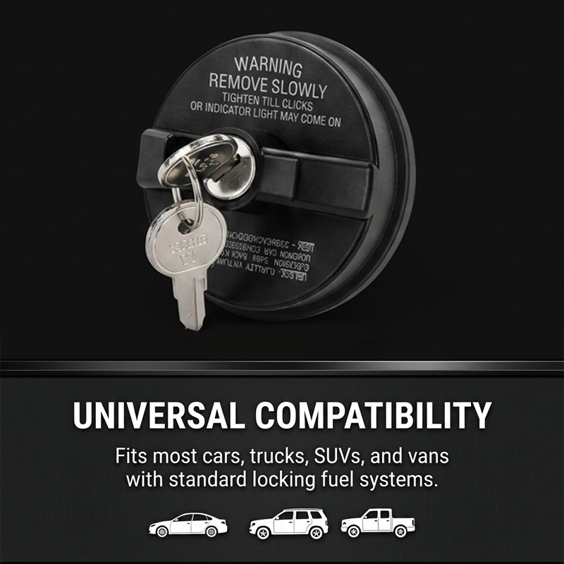 🔒 Locking Fuel Cap – Direct Replacement for 7730047020, Anti-Theft, Precision Seal, Prevents Fuel Vapor Leak