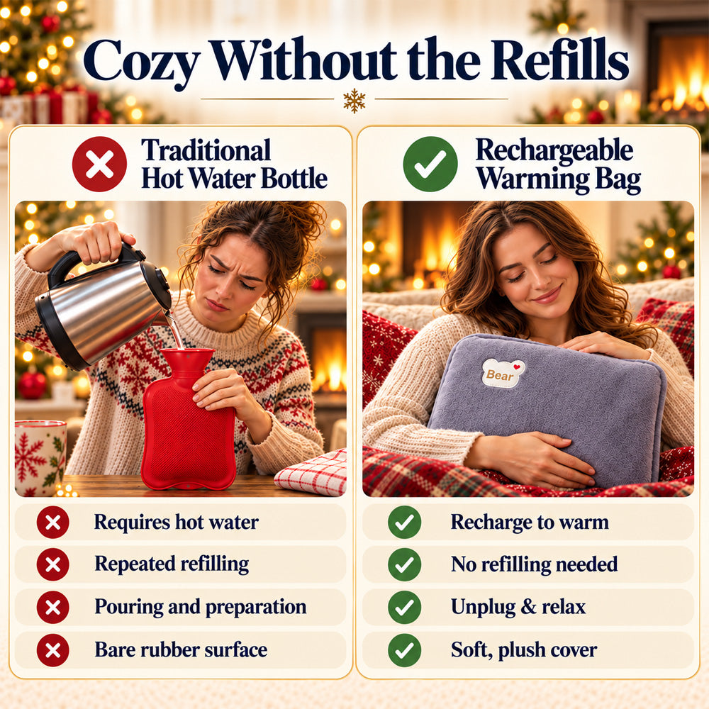 🎄 Christmas Sale 🔥 – Rechargeable hot water bottles, heat packs, explosion-proof heat pads🎁