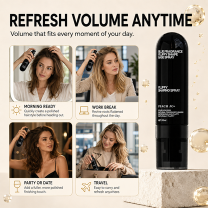 ☀️ Summer Hair Rescue 💇🏻‍♀️ 3-Second Volume Boost! Instantly Create Fluffy & Elegant Hairstyles! 👩 Peach-Scented Volumizing & Setting Spray