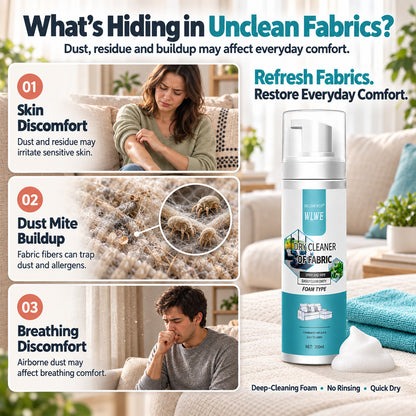🫧🫧 No Washing, No Soaking – Powerful Foam Fabric Stain Cleaner