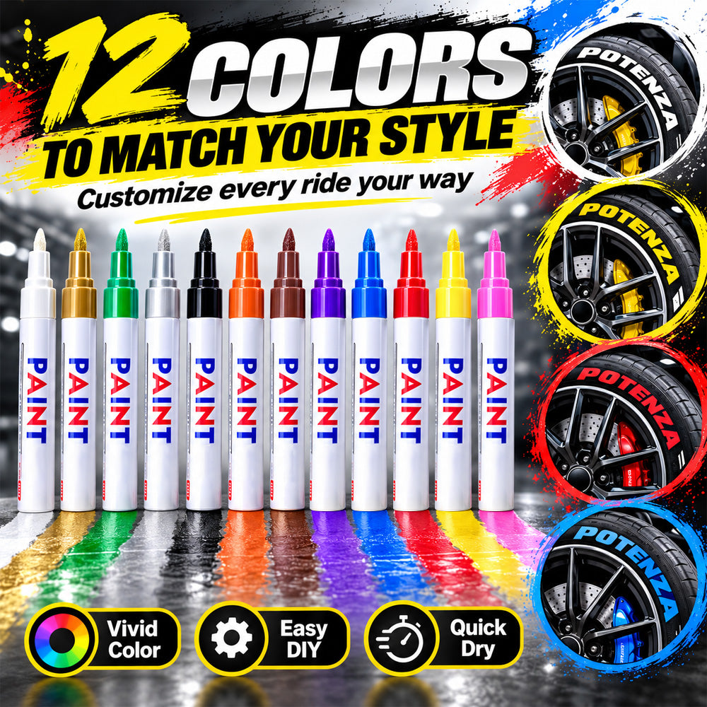 🌈Tyre Letter Paint Marker | Give Your Wheels a Custom Look✨