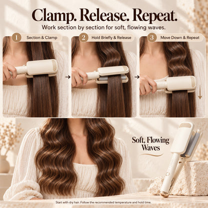 🎁2026 New Arrivals 50% OFF💥Wavy Curling Iron – Salon shine & heat protection