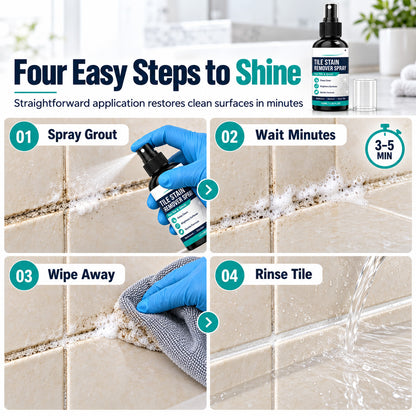 🏆 Buy 1 Get 1 FREE! ⚡ Fast-Acting Grout & Mold Remover Spray for Tiles, Bathrooms, Showers, Kitchens & Floor Grout