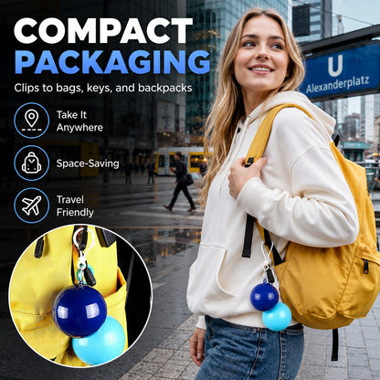 🌧️ 50% OFF! Pocket-Size Emergency Rain Poncho, Ball-Packed Waterproof Raincoat, One-Size Lightweight Rain Protection for Travel, Hiking & Outdoor🌈