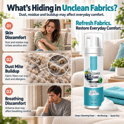🫧🫧 No Washing, No Soaking – Powerful Foam Fabric Stain Cleaner