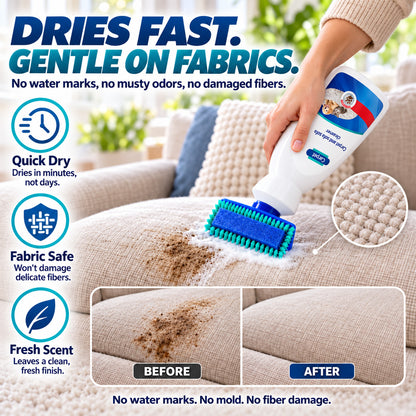 ✨  BUY 2 GET 1 FREE 🏆 Waterless Carpet & Upholstery Foam Cleaner – Fast Stain Removal for Rugs, Sofas, Car Seats & Everyday Spills