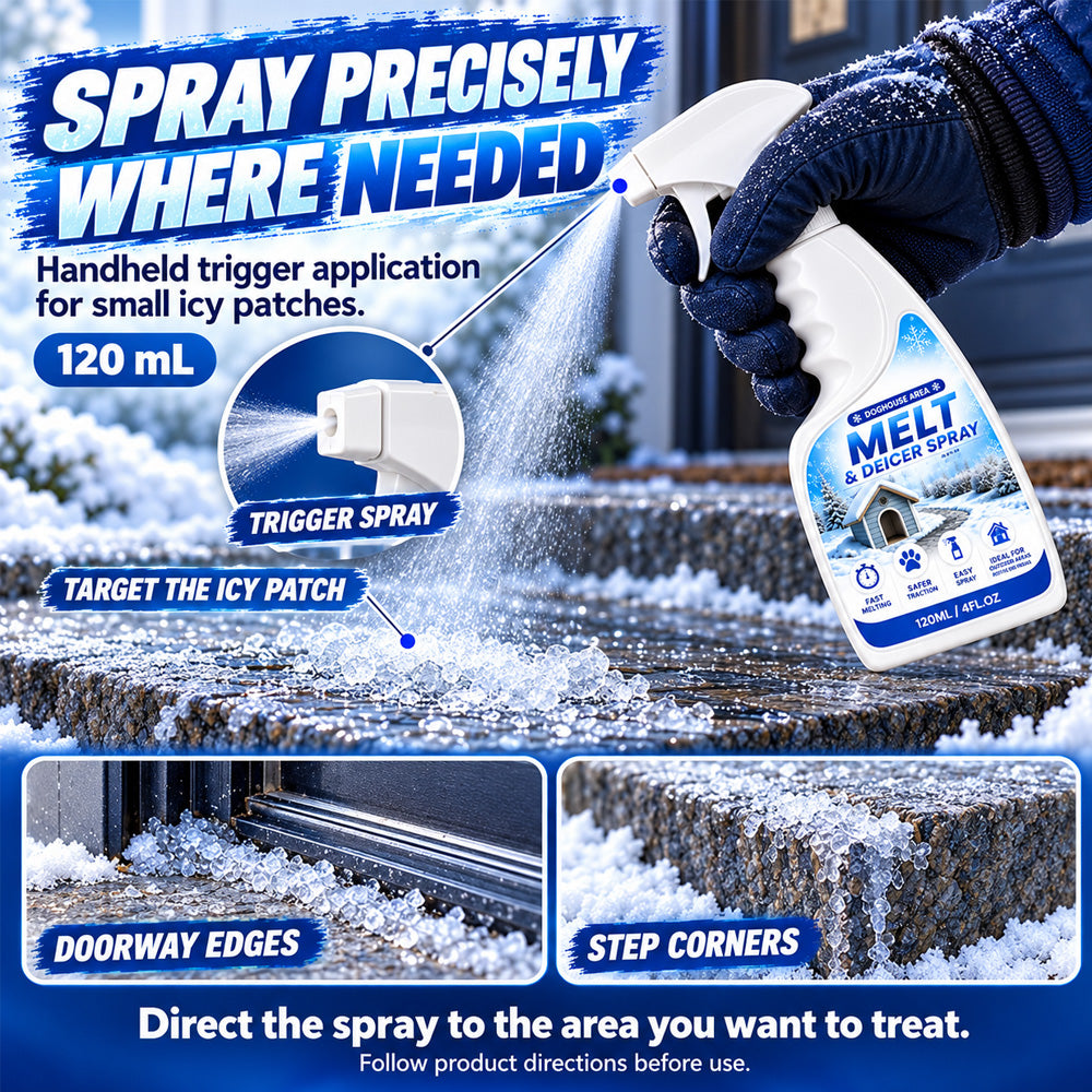 👑 Pet Friendly Salt-Free Ice Melting Spray, ❄️❄️Quick Spray-On De-Icer, Protects Paving & Garden From Salt Damage