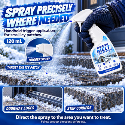 👑 Pet Friendly Salt-Free Ice Melting Spray, ❄️❄️Quick Spray-On De-Icer, Protects Paving & Garden From Salt Damage