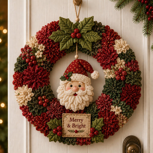 🎄 3D Fabric Poke Wreath DIY Kit🔥