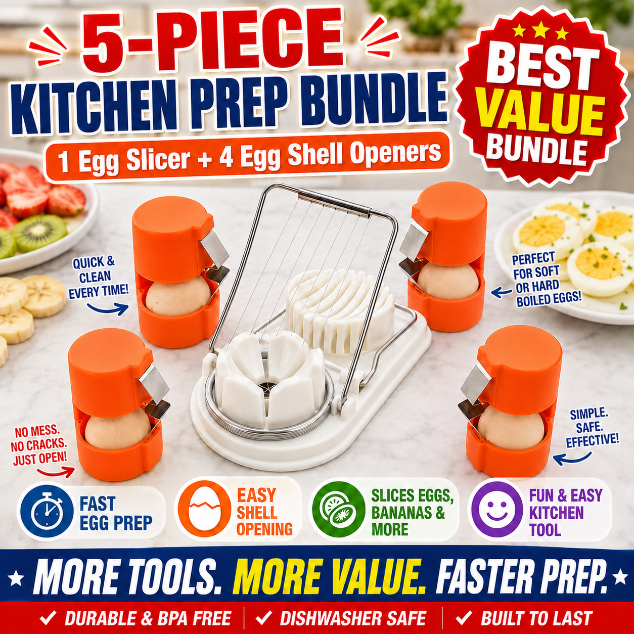 🔥🔥🔥Limited-time 😮‍💨 Buy 1 Get 1 Free ！！！🍳 Quick Egg Cracker Tool – Open Hundreds Of Eggs Faster & Cleaner 🔥