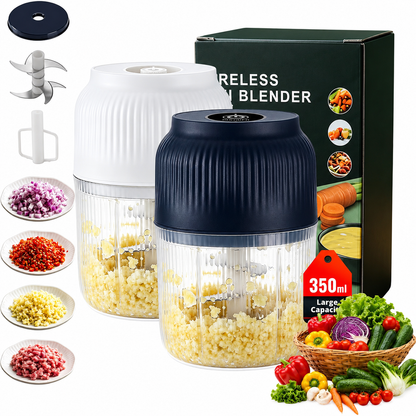 🥕 50% OFF NOW! 6-Blade Electric Food Chopper｜Chops Vegetables, Onions, Herbs, Nuts & Meat｜Cordless, One-Touch & Easy to Clean