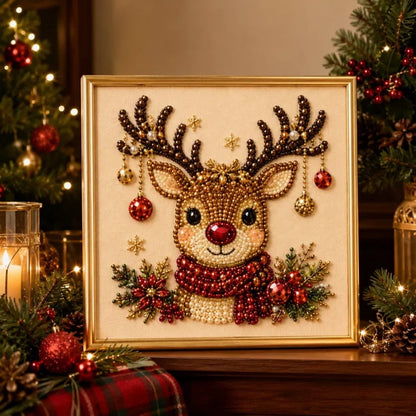 ✨ 3D Christmas Pearl Craft Kit🎅 – Relaxing DIY Holiday Art | All‑In‑One Framed Pearl Diamond Painting for Christmas Decor & Heartwarming Family Gifts