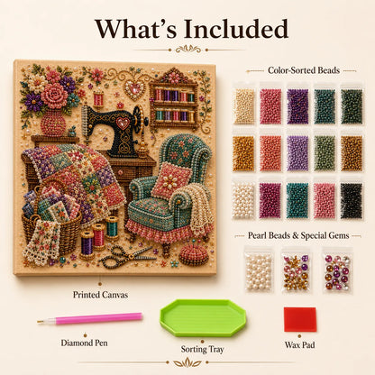 🥳2026 HOT SALE🥳💞50K+ SOLD! 🏆 LIMITED-TIME 50% OFF! ✨ Cozy Hobby Rooms 3D Diamond Art Kit🌟