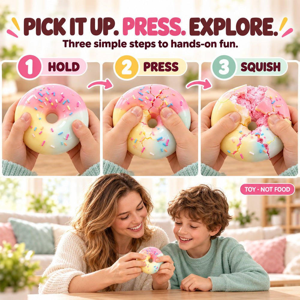 🍩 Crack & Squish Doughnut – Satisfying Sensory Toy & Fun Little Gift 🎁