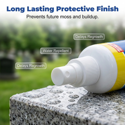 upsell 60% off⏰BUY 2 GET 1 FREE!🎁Headstone Cleaning & Restoration Spray – Remove Stains Instantly