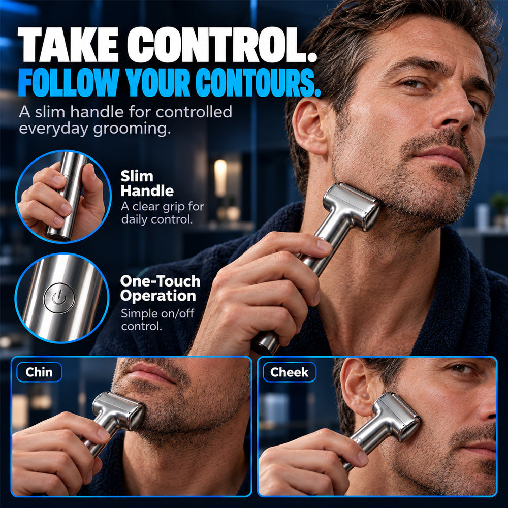 🪒Men's Rechargeable Foil Electric Shaver ⚡🧔– Efficient Close Shaving, Cordless Portable Wet & Dry Beard Razor for Daily Grooming