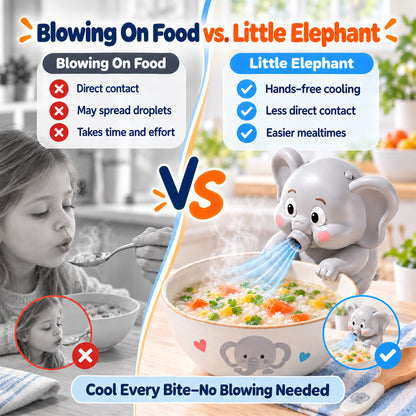 🐘 Hands-Free Food Cooling Fan – Cool Hot Meals Faster Without Blowing