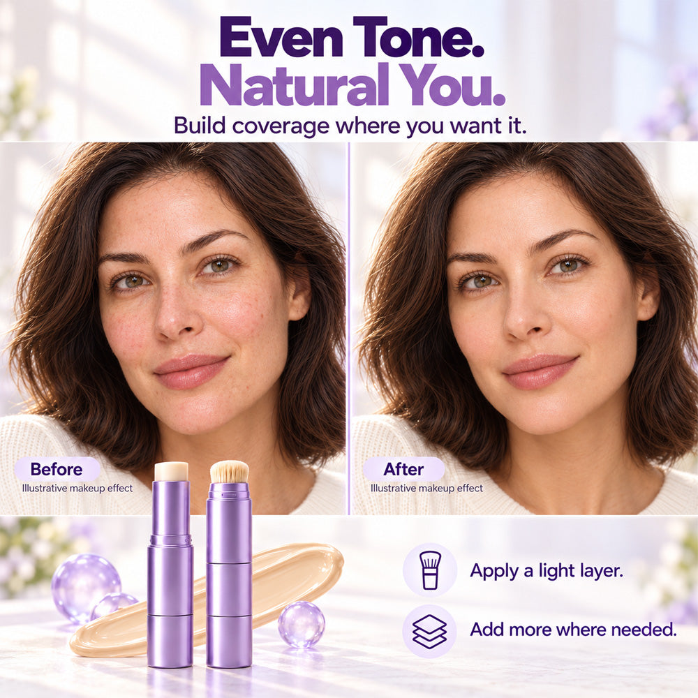 🔥Final 2 Hour 76% OFF🔥2-in-1 Color-Changing Foundation Stick