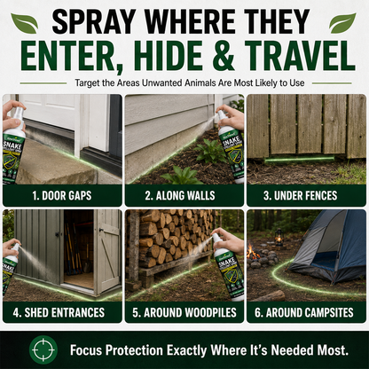 🎉 2026 Sale — Over 24,500 Sold!🌿Fast‑Acting Outdoor Snake Repellent Spray 🐍