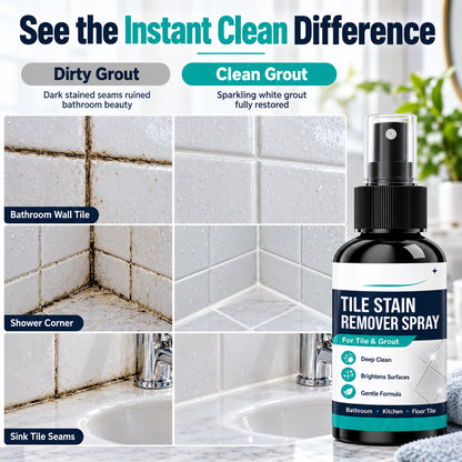 🏆 Buy 1 Get 1 FREE! ⚡ Fast-Acting Grout & Mold Remover Spray for Tiles, Bathrooms, Showers, Kitchens & Floor Grout