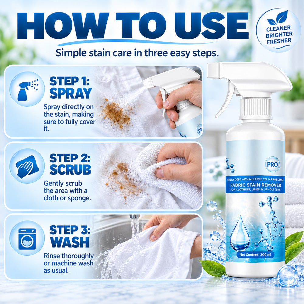 🔥40% OFF🎉All-in-One Powerful Stain Remover Clothes Dry-Clean Spray🧼