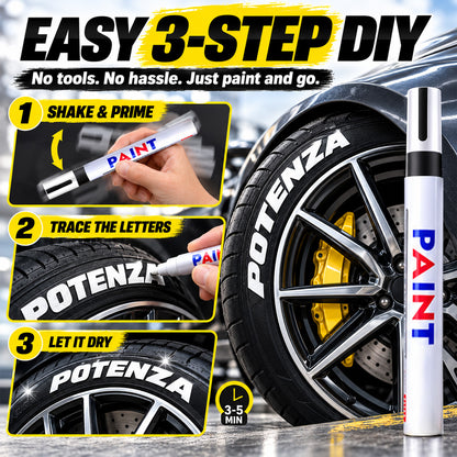 🌈Tyre Letter Paint Marker | Give Your Wheels a Custom Look✨