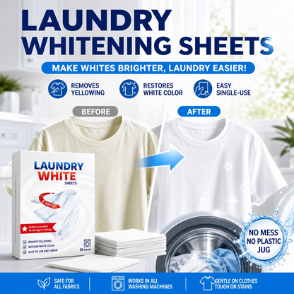 🤍 50% OFF Today Only – Restore Yellowed Whites Fast