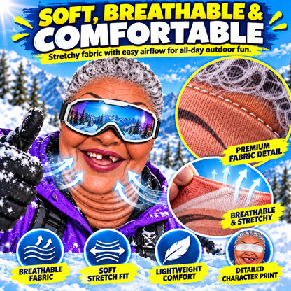 ⏳ Save 49% Today Only! 😂 Funny Thermal Balaclava – Warm, Soft & Stretchy ☁️ Hilarious Designs & 4 Ways to Wear for Skiing, Outdoor Adventures & Everyday Comfort 🎿❄️
