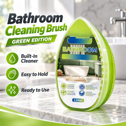 🛁 Buy 2 Get 1 Free 🏆🏆Bathroom Cleaning Brush – Built-In Cleaner Dispenser | Effortless Soap Scum & Limescale Removal for Shower Glass, Tiles & Sinks ✨