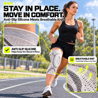 🏃Professional Adjustable Sports Knee Support Brace – Compression, Stability & Secure Fit for Active Movement