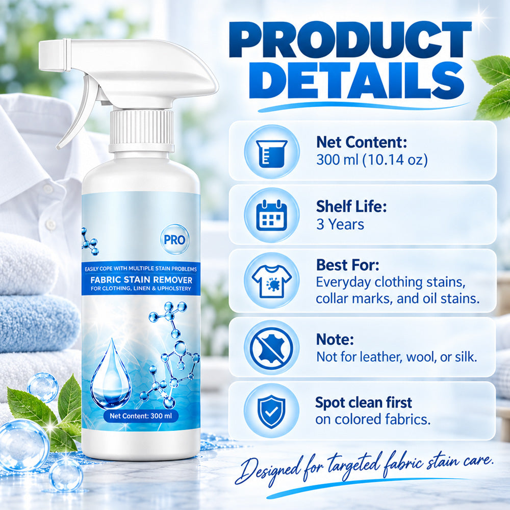 🔥40% OFF🎉All-in-One Powerful Stain Remover Clothes Dry-Clean Spray🧼