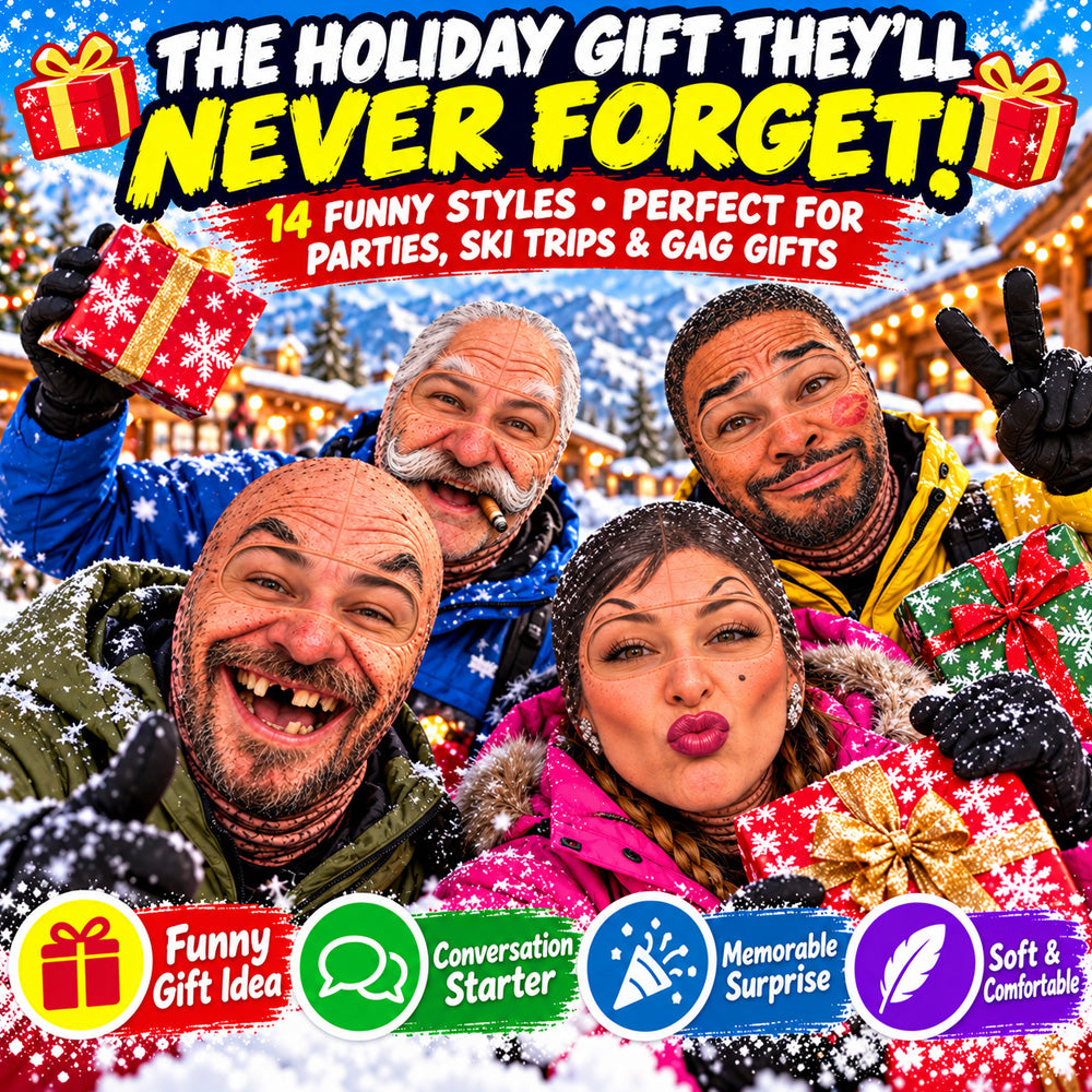 ⏳ Save 49% Today Only! 😂 Funny Thermal Balaclava – Warm, Soft & Stretchy ☁️ Hilarious Designs & 4 Ways to Wear for Skiing, Outdoor Adventures & Everyday Comfort 🎿❄️