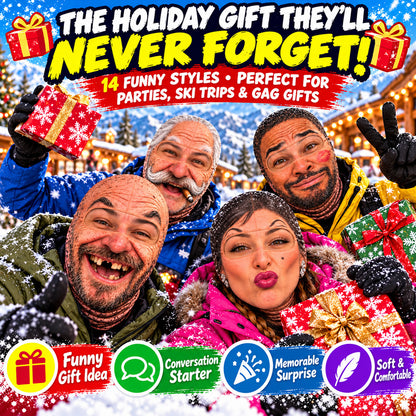 ⏳ Save 49% Today Only! 😂 Funny Thermal Balaclava – Warm, Soft & Stretchy ☁️ Hilarious Designs & 4 Ways to Wear for Skiing, Outdoor Adventures & Everyday Comfort 🎿❄️