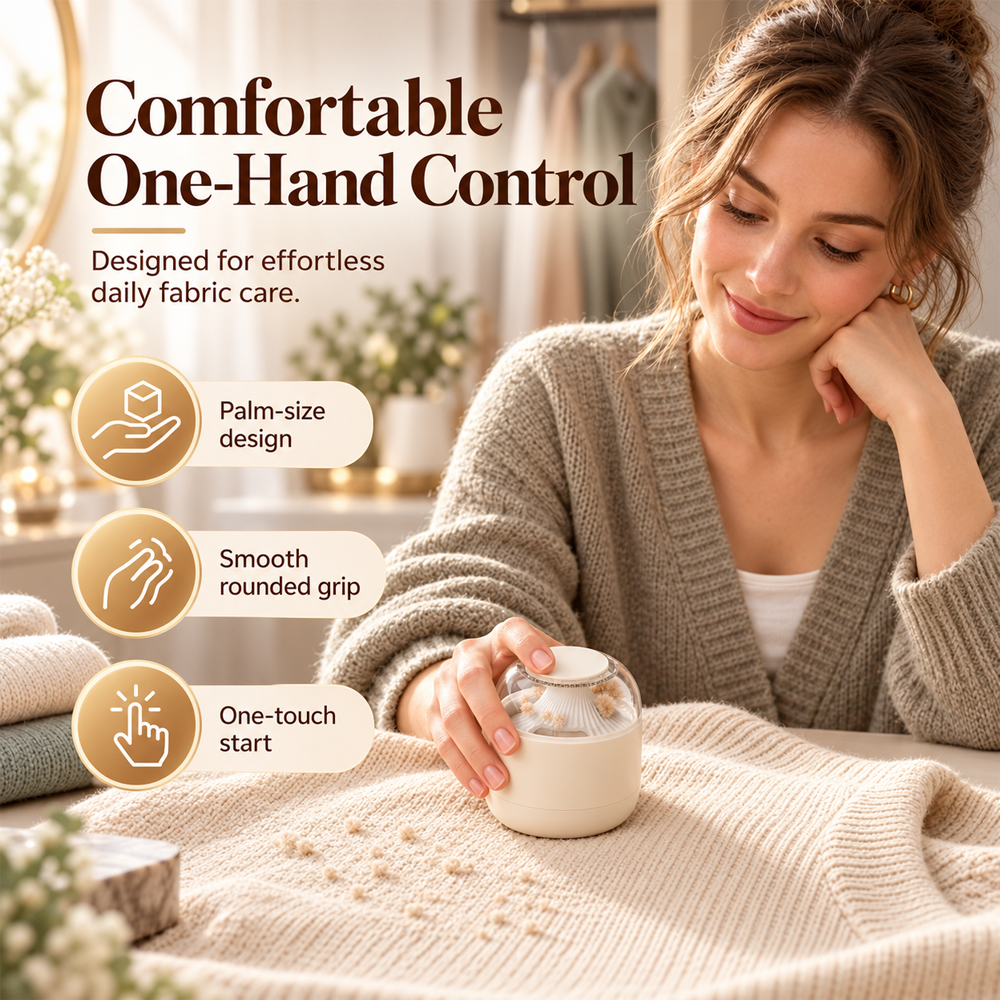 🧶👕50% OFF NOW! Magnetic Lint Remover – Portable Electric Fabric Shaver, Restore Smoothness for Sweaters, Blankets & Garments